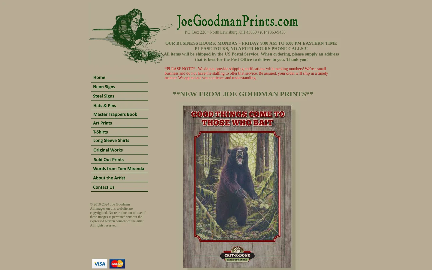 Joe Goodman Art Prints Wildlife Artistry 首页截图