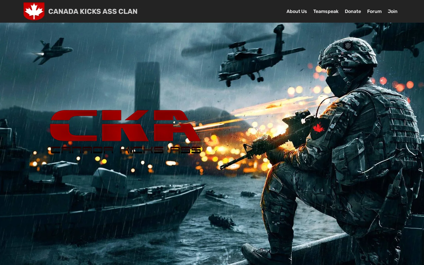 Canada Kicks Ass Clan 首页截图