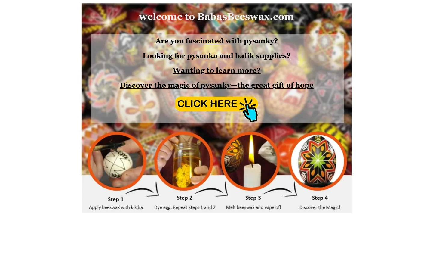 BabasBeeswax.com 首页截图