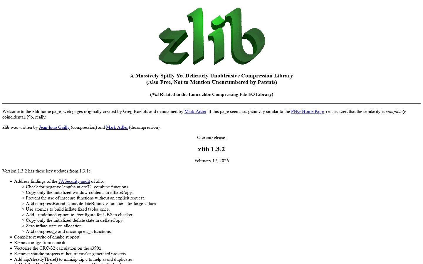 zlib Home Site 首页截图