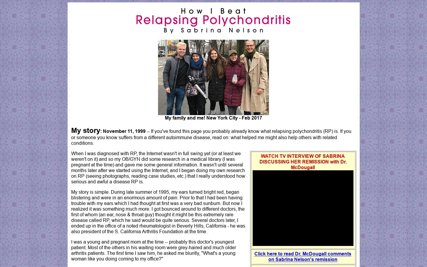 How I Beat Relapsing Polychondritis 首页截图