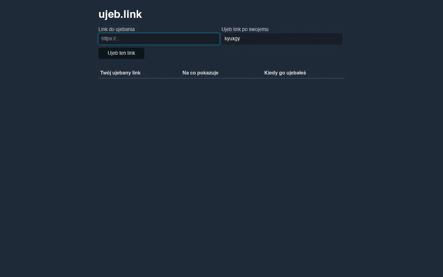 ujeb link 首页截图