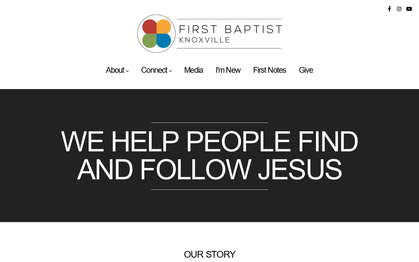 First Baptist Church of Knoxville - Home 首页截图