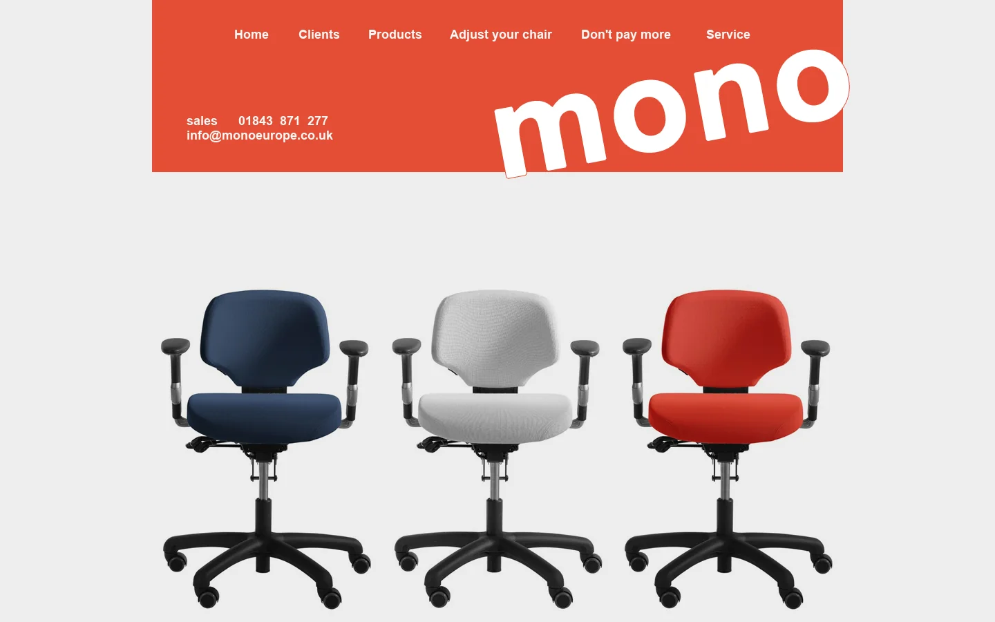 Mono Europe Ltd 首页截图