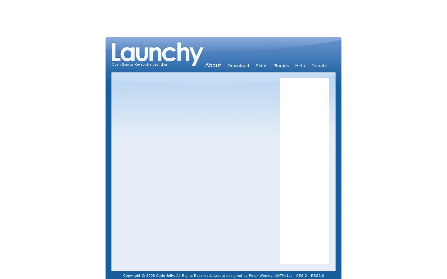 Launchy 首页截图