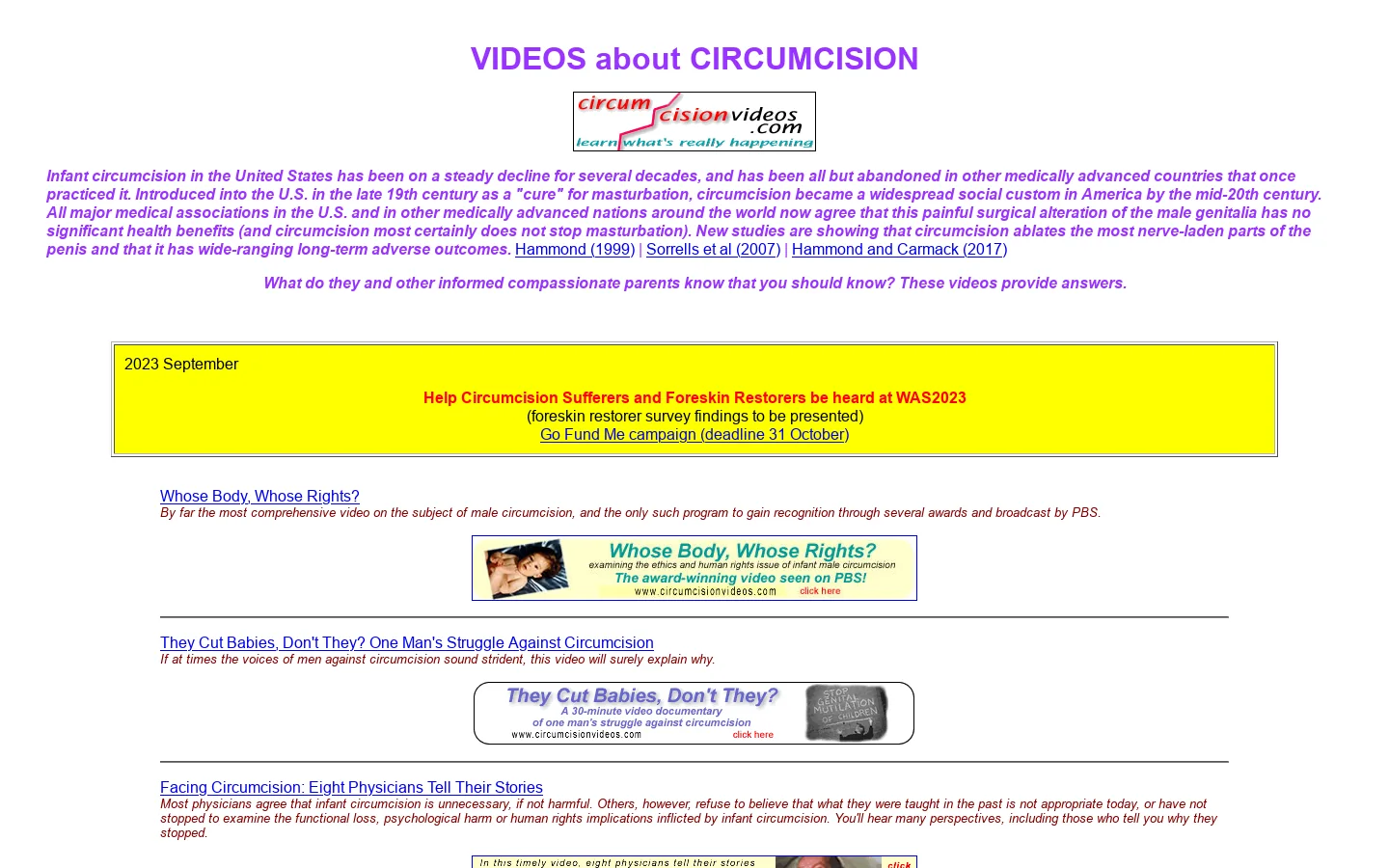 Circumcision Videos 首页截图