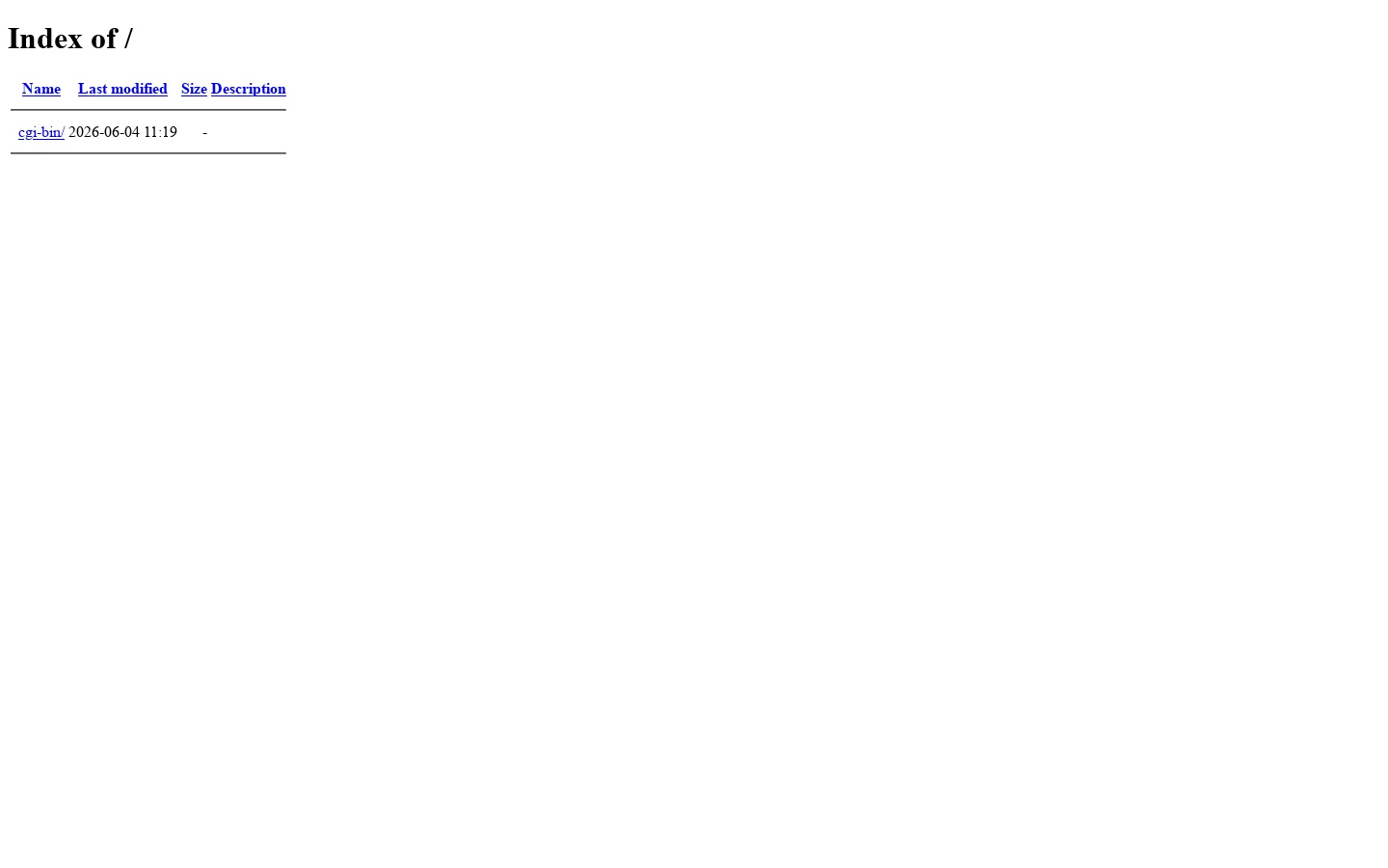 Index of / 首页截图