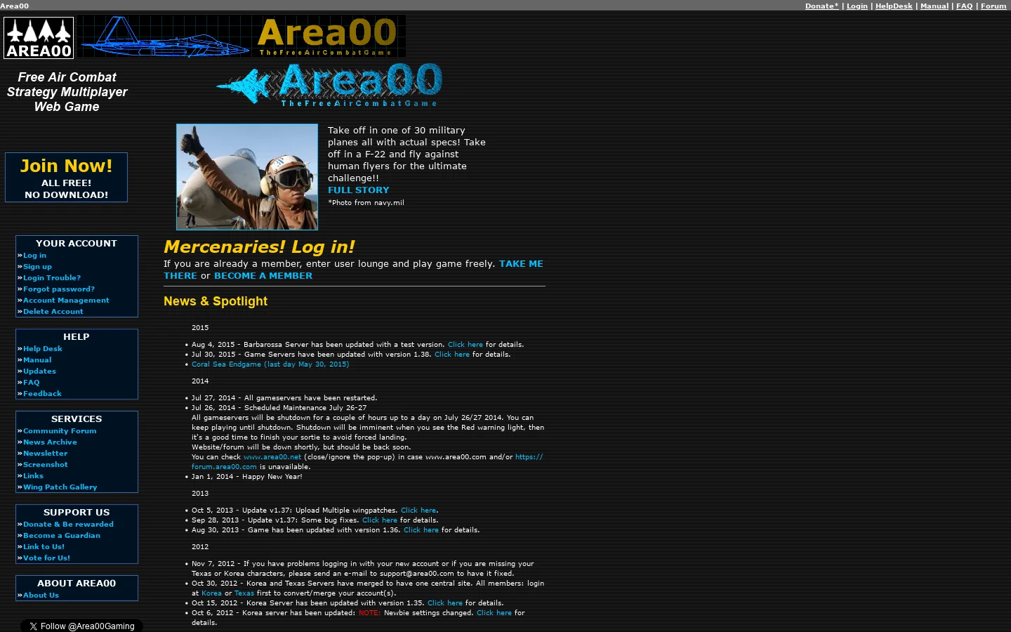 Area00 首页截图