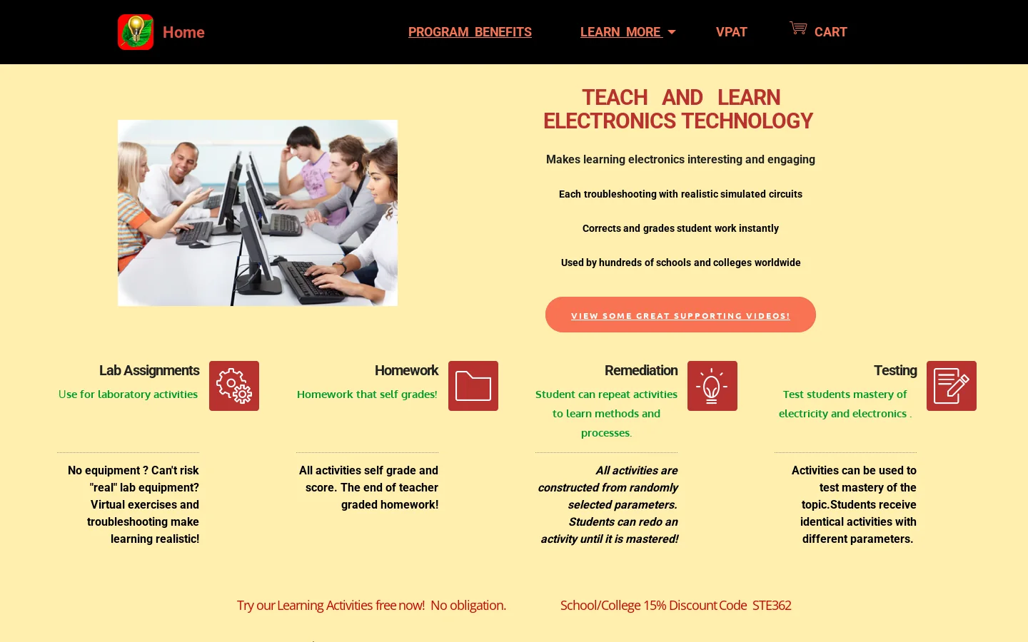 Learn Electronics Technology 首页截图