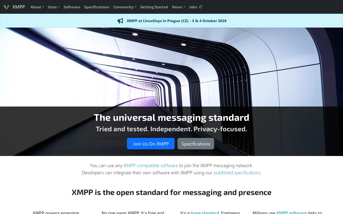XMPP 首页截图