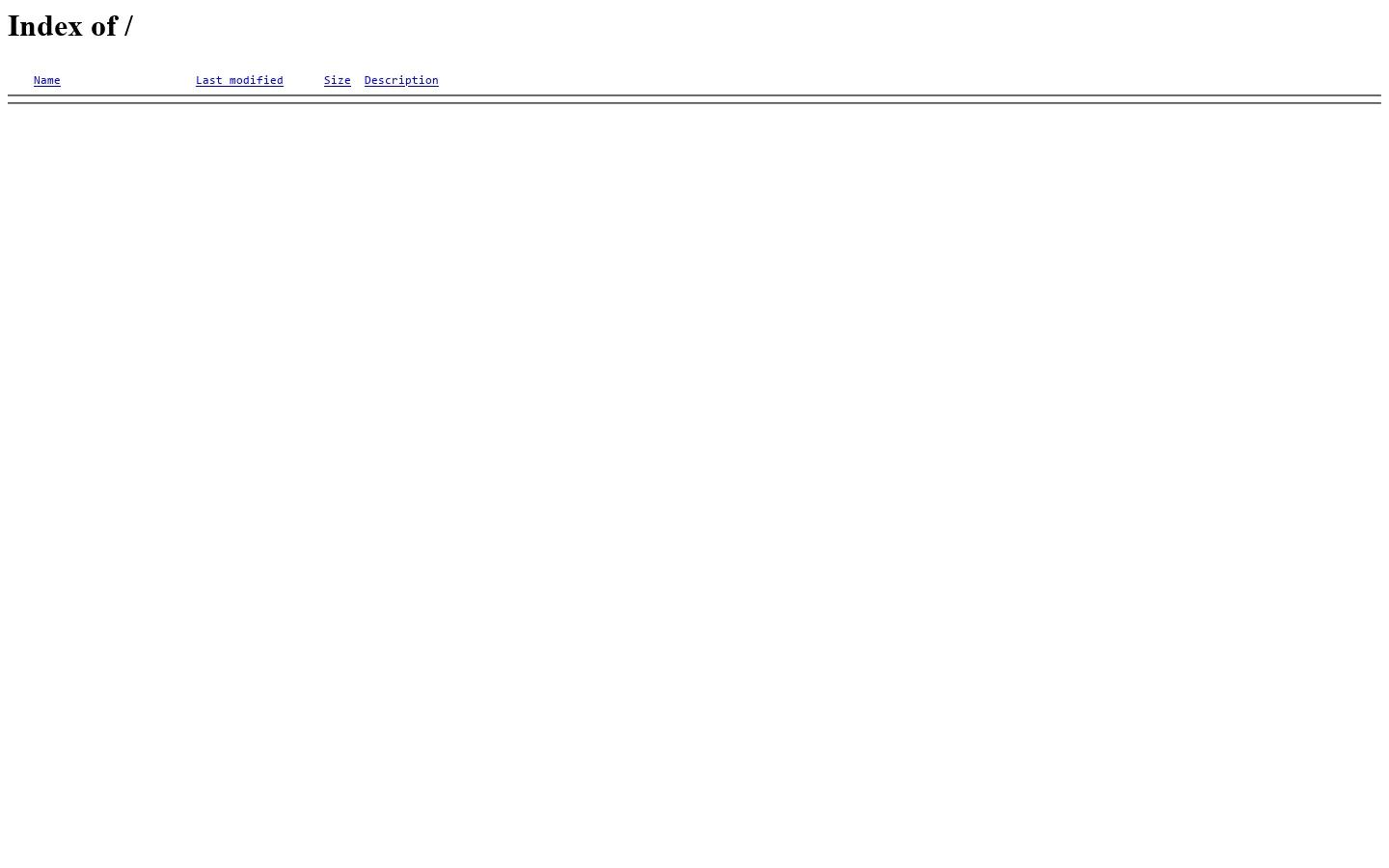 Index of / 首页截图