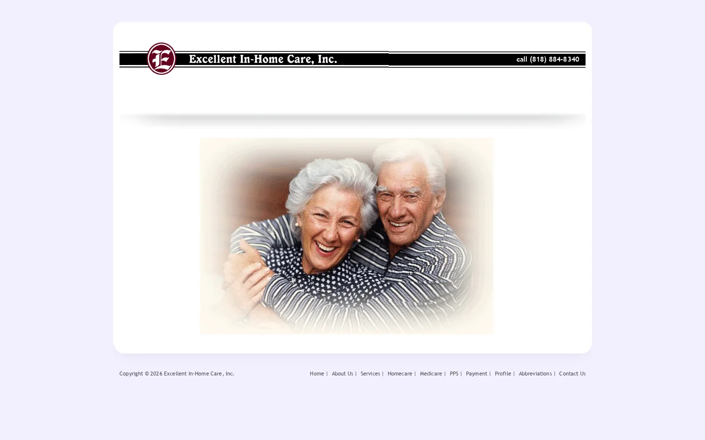 Excellent In-Homecare Services for Elderly in Southern California. 首页截图