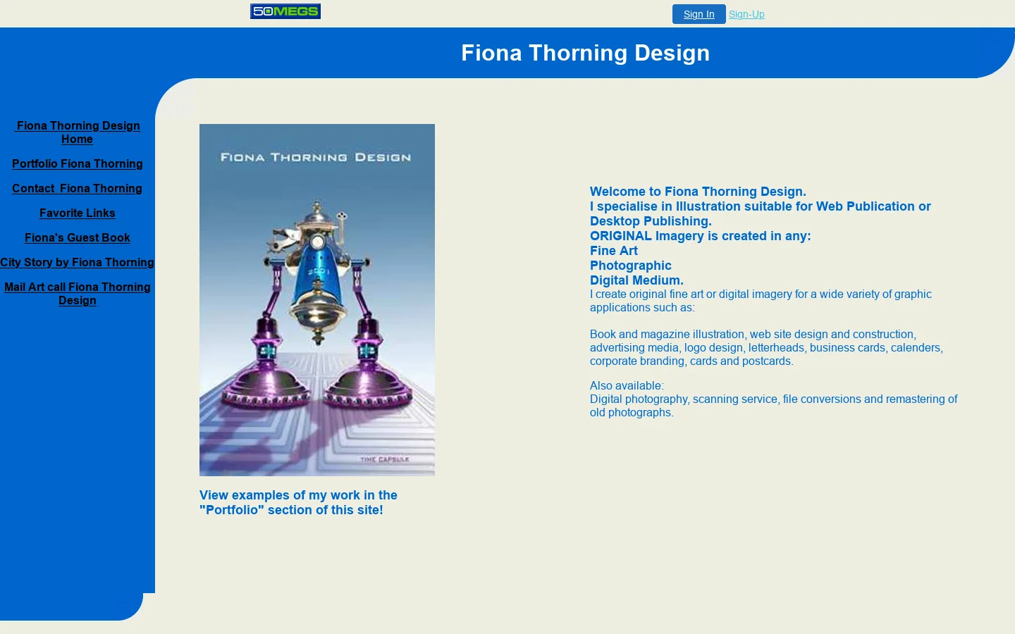 Fiona Thorning Design Home 首页截图