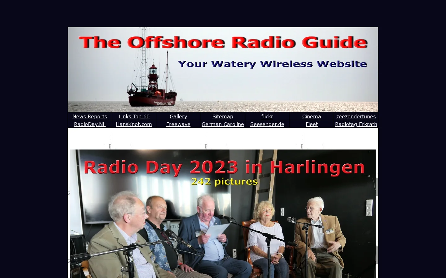 The Offshore Radio Guide 首页截图