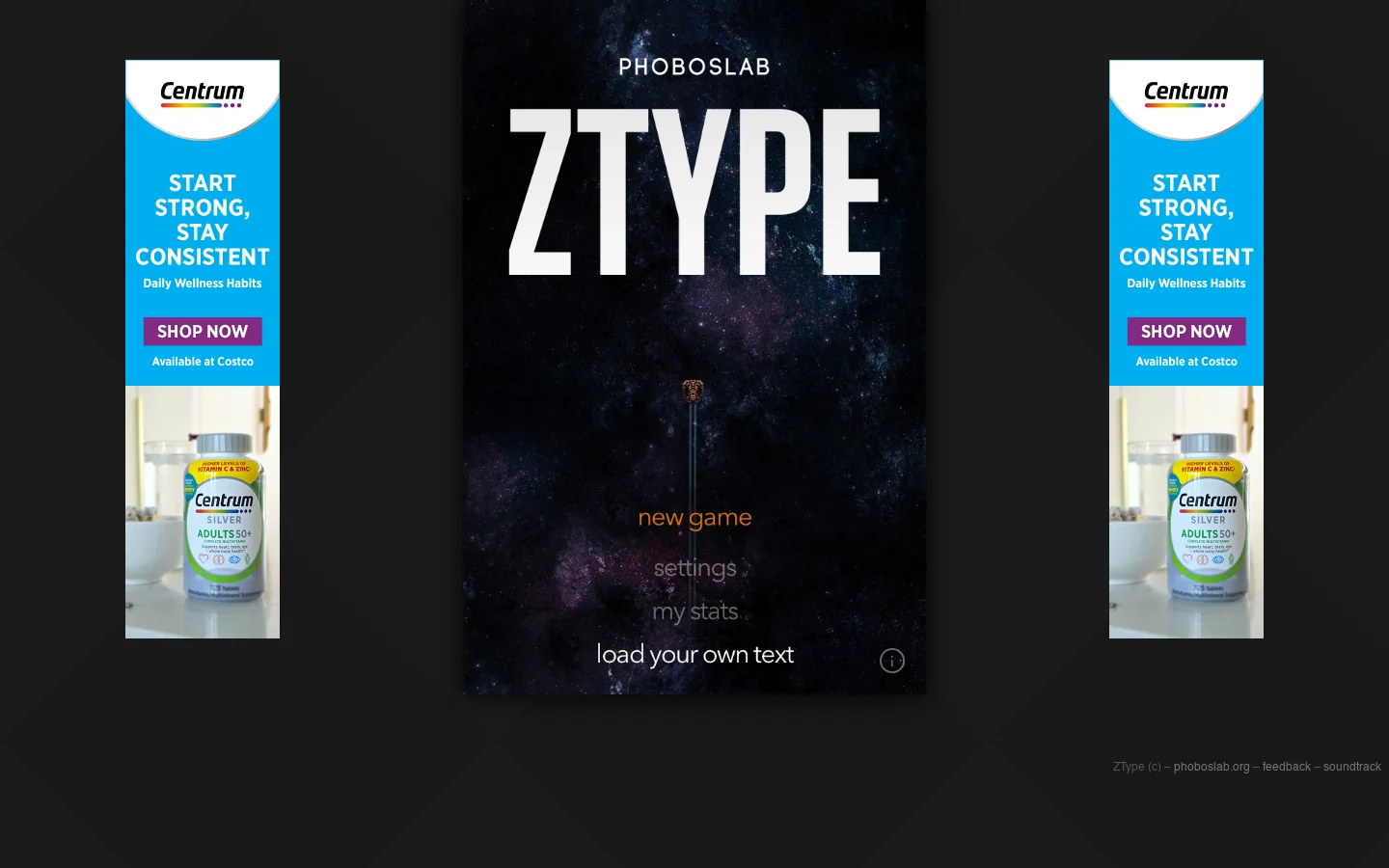ZType 首页截图