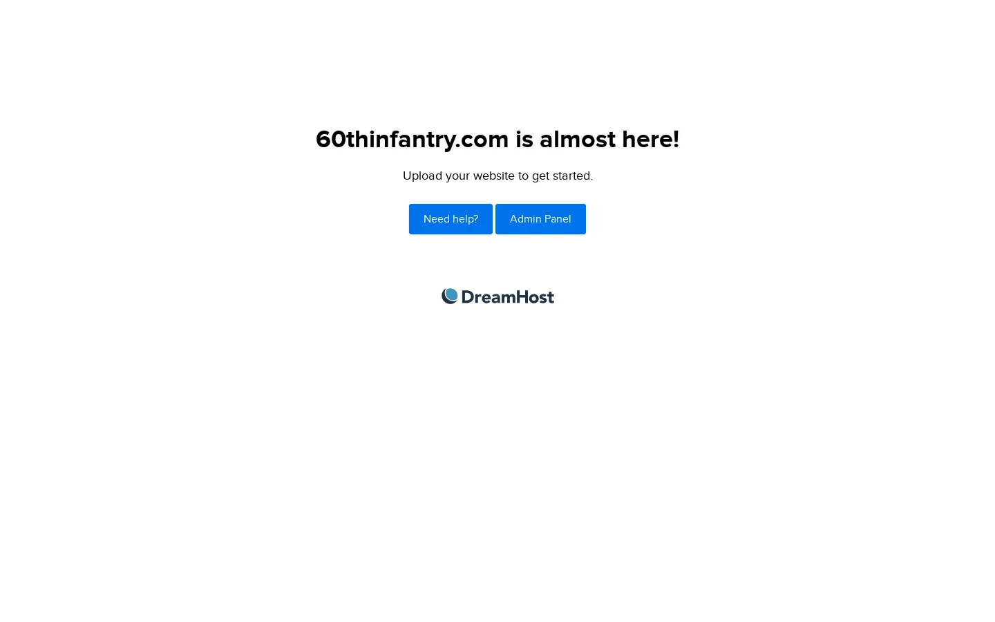 60thinfantry.com is almost here! 首页截图