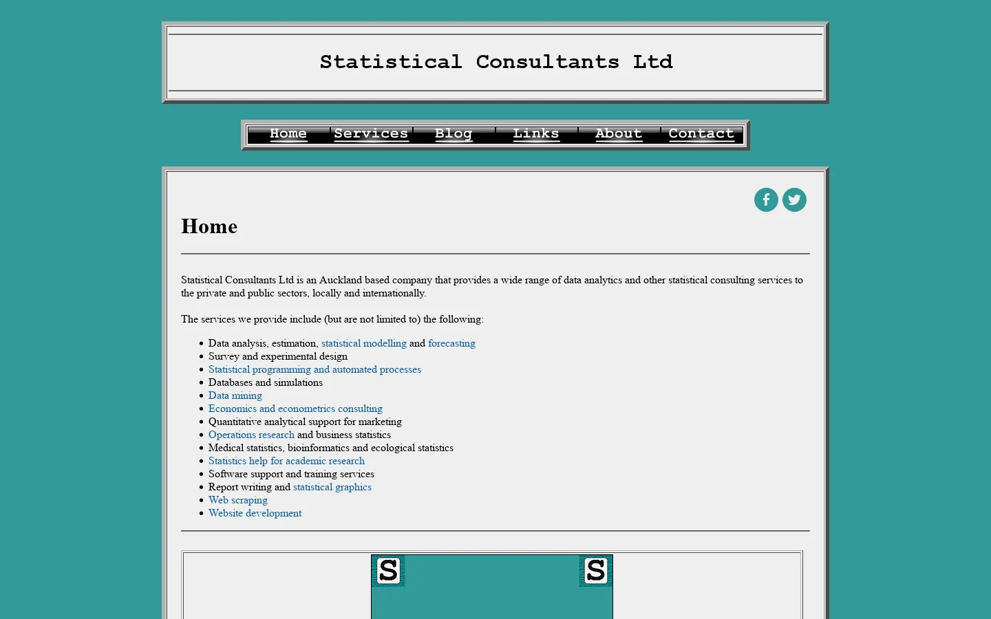 Statistical Consultants Ltd 首页截图