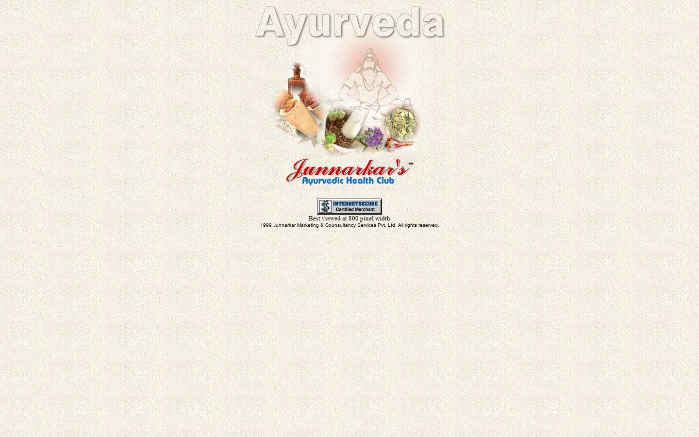 Junnarkar Ayurvedic Health Club 首页截图