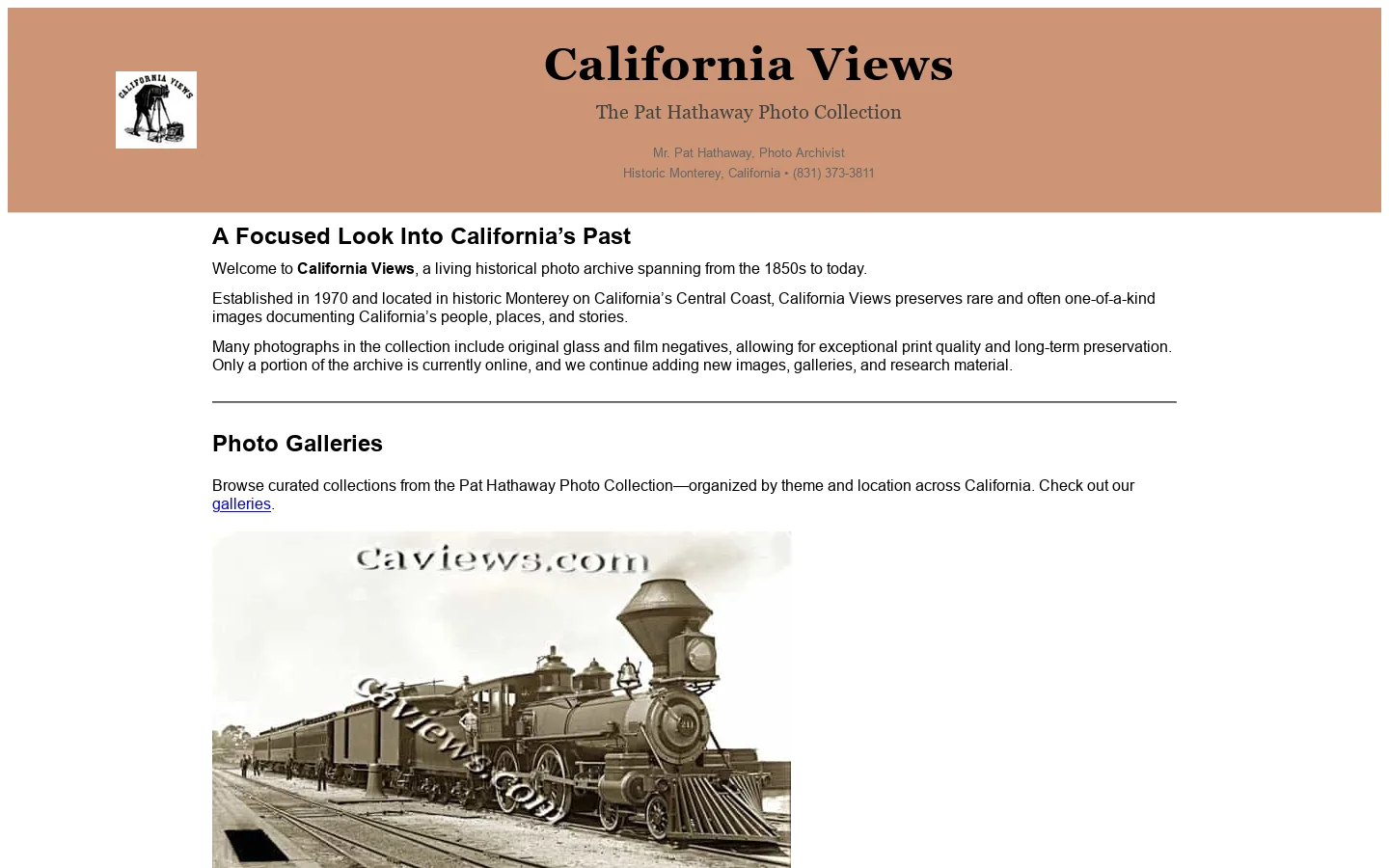 California Views 首页截图