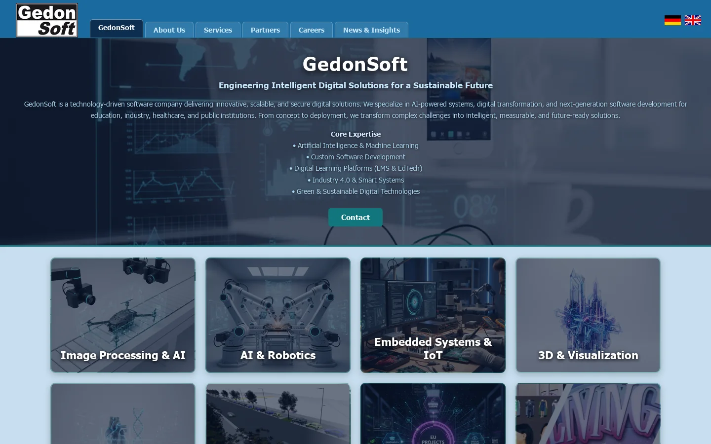 GedonSoft GmbH 首页截图