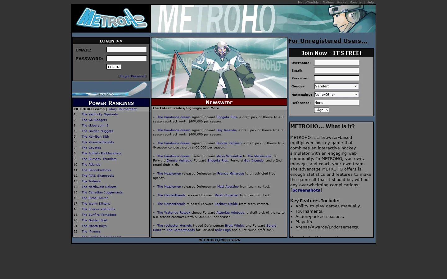 METROHO 首页截图