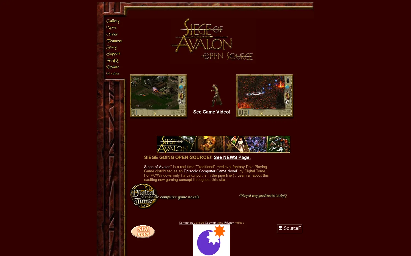 Siege of Avalon - Episodic Game Novel RPG 首页截图