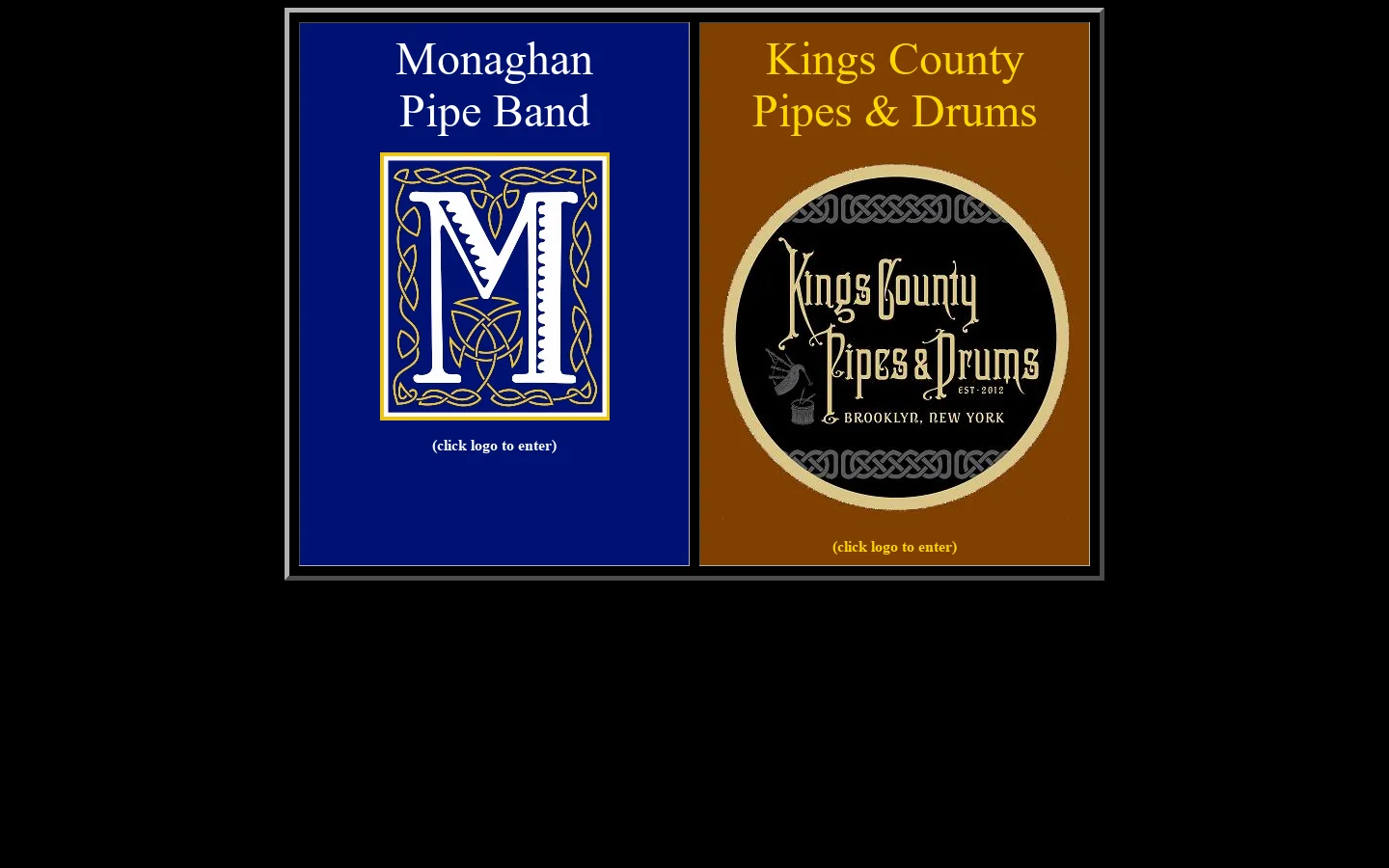 Monaghan Pipe Band / Kings County Pipes and Drums 首页截图
