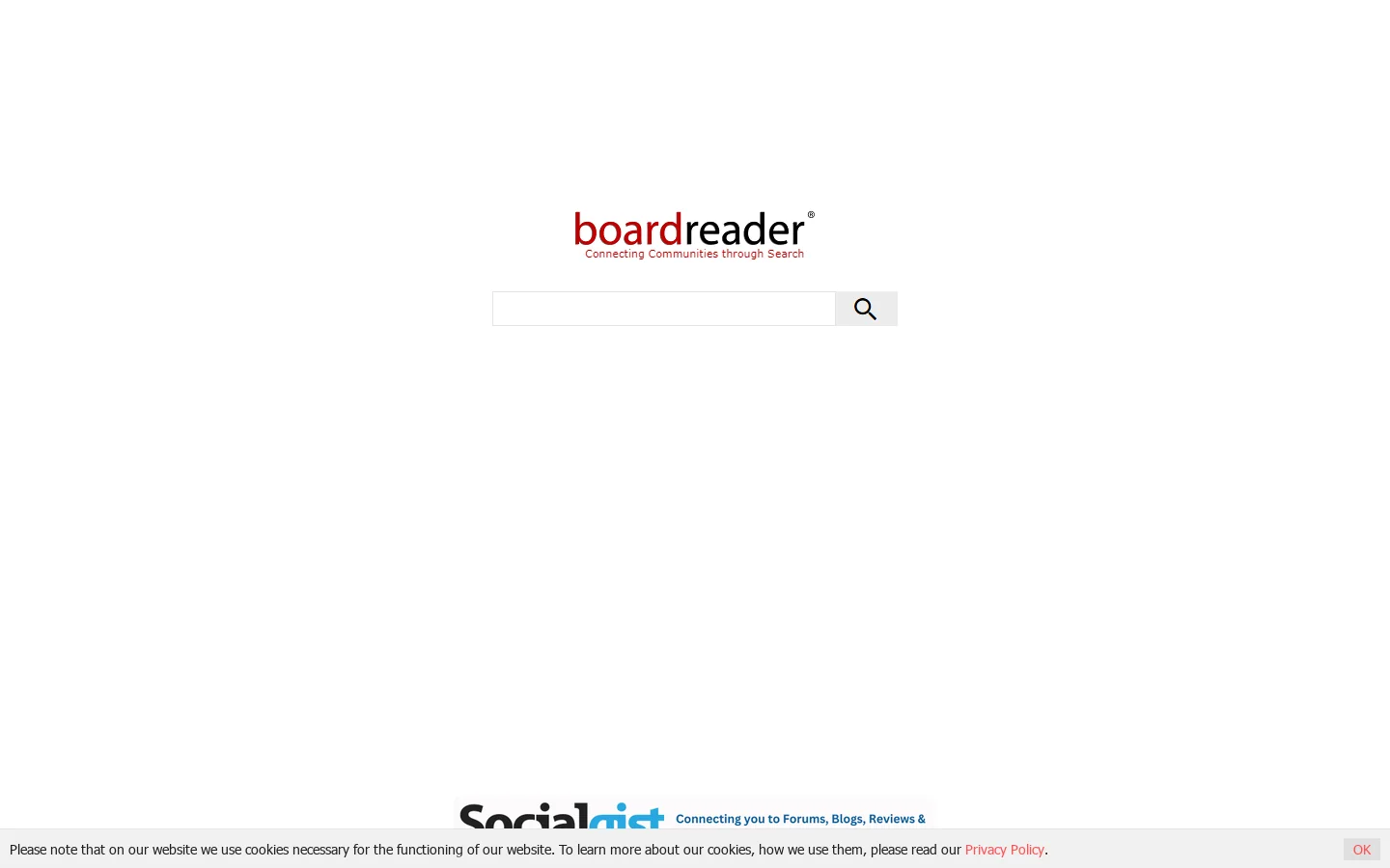 Boardreader 首页截图