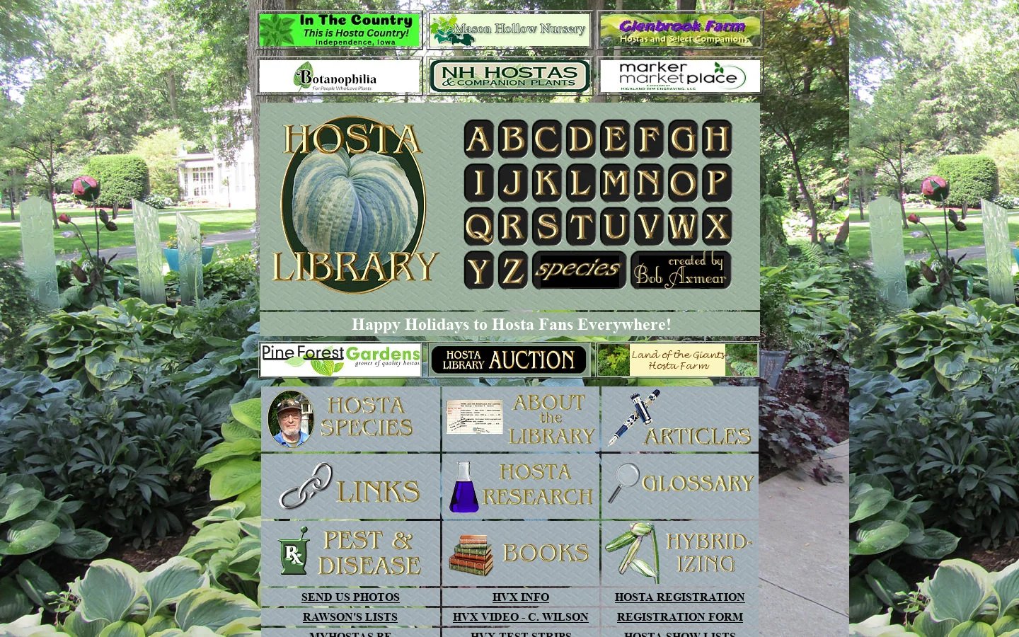 HOSTA LIBRARY 首页截图