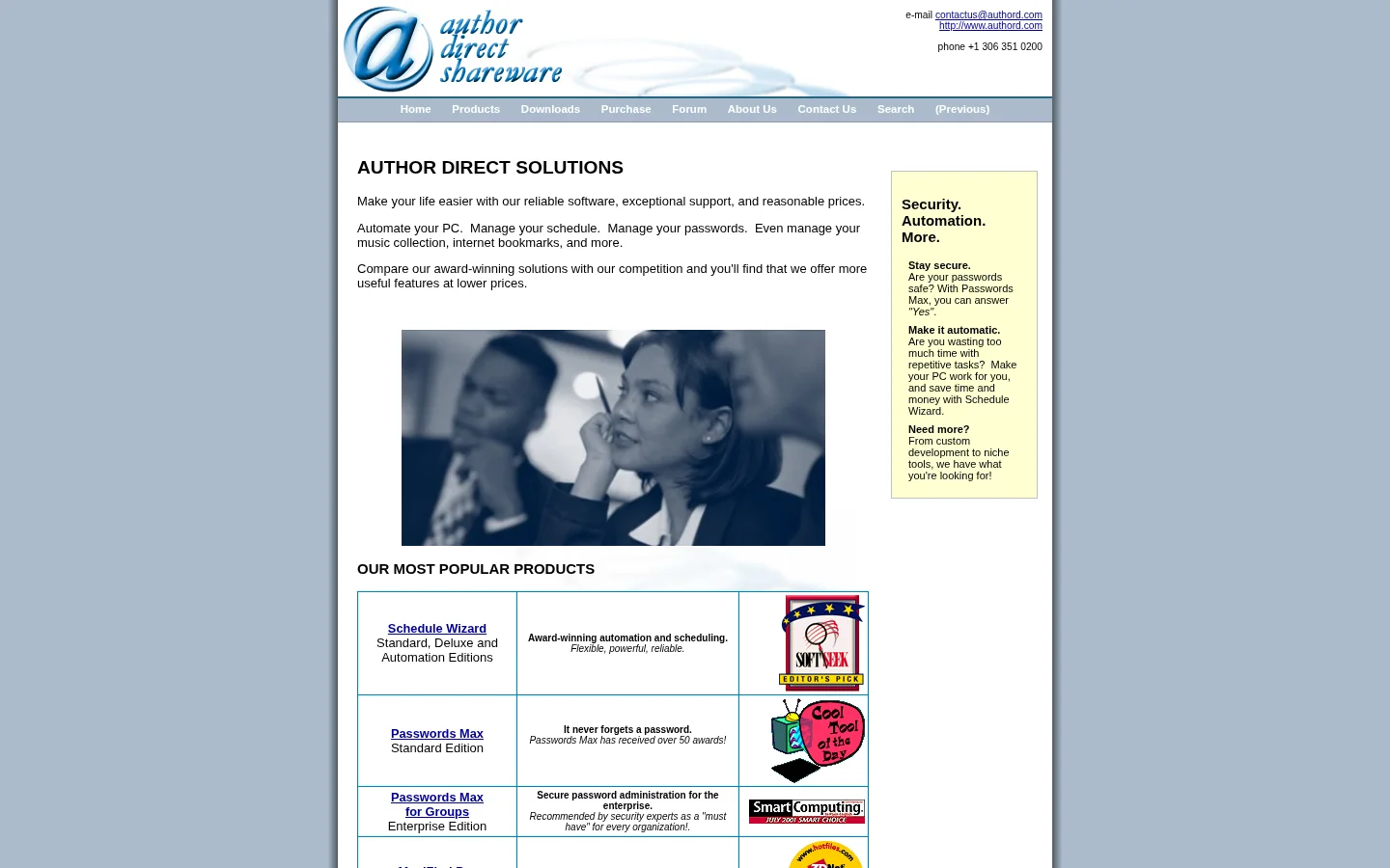 Author Direct 首页截图