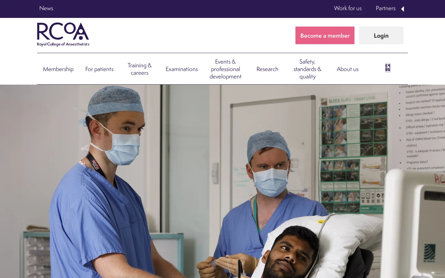 rcoa.ac.uk 首页截图
