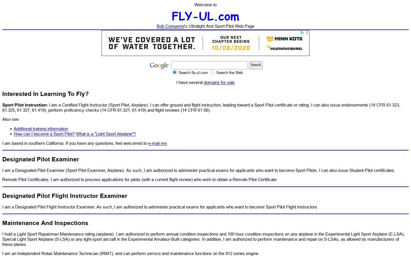 FLY-UL.com 首页截图