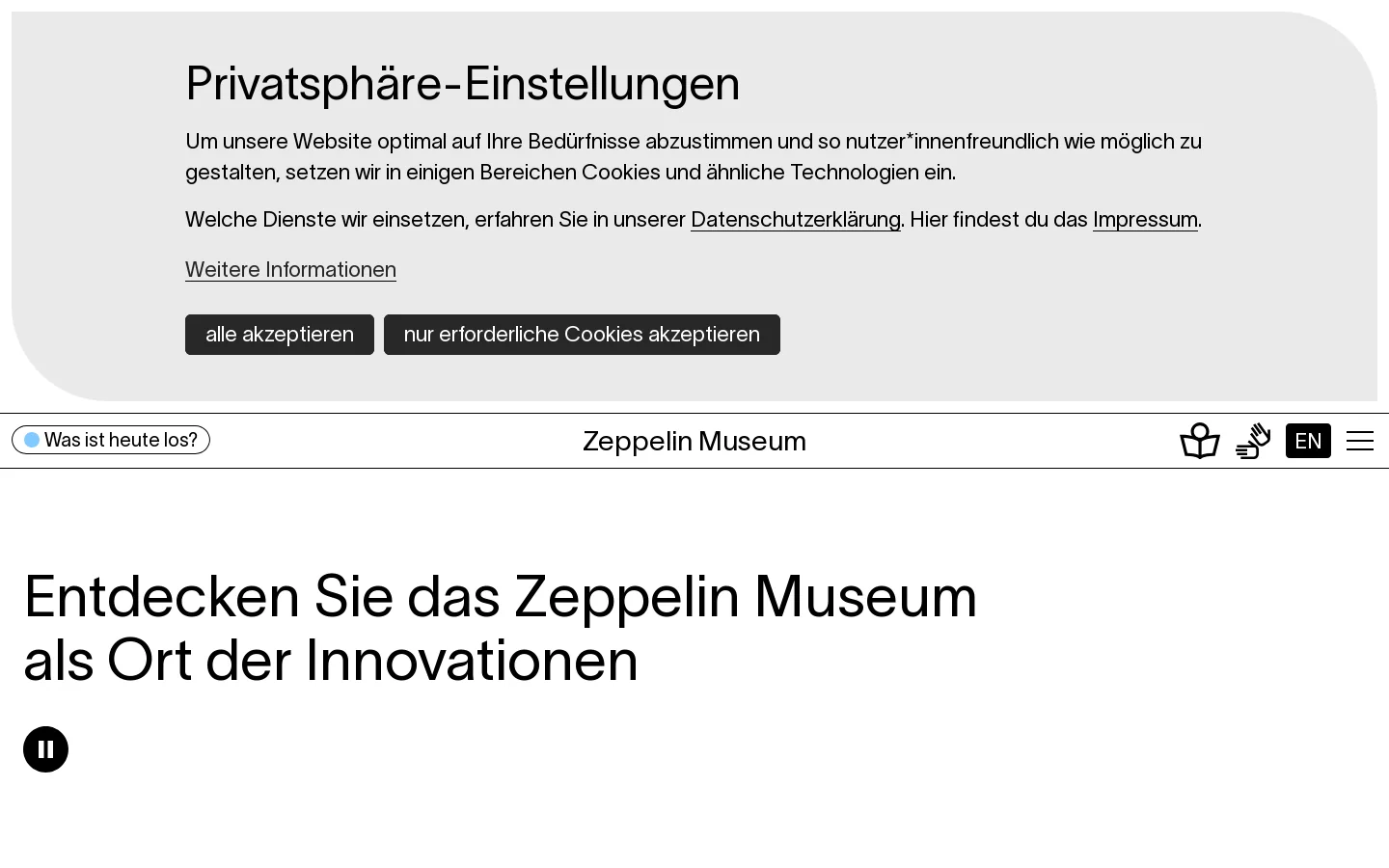 Zeppelin Museum 首页截图