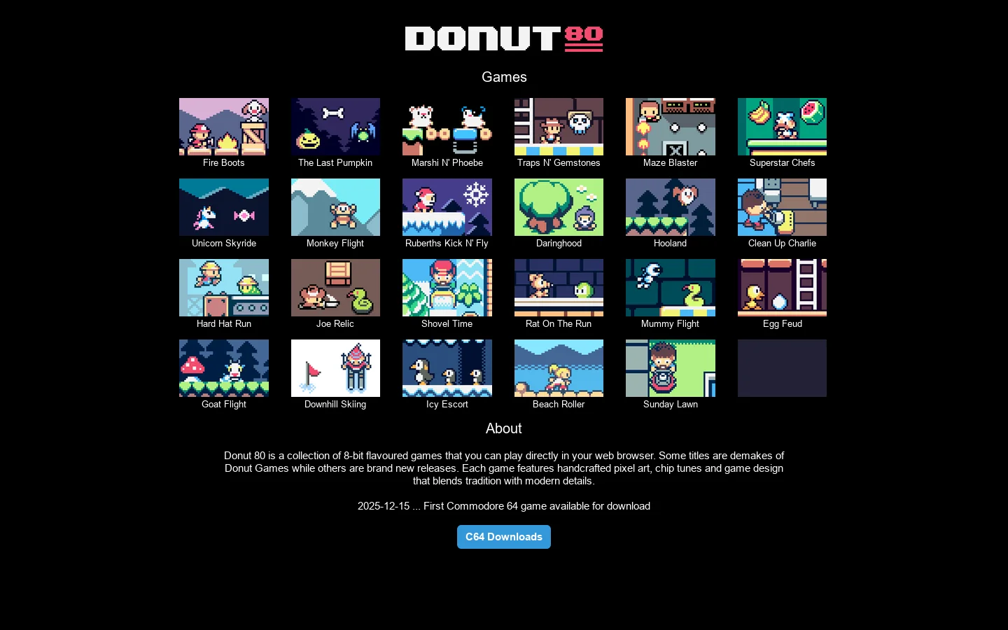 Donut 80 首页截图