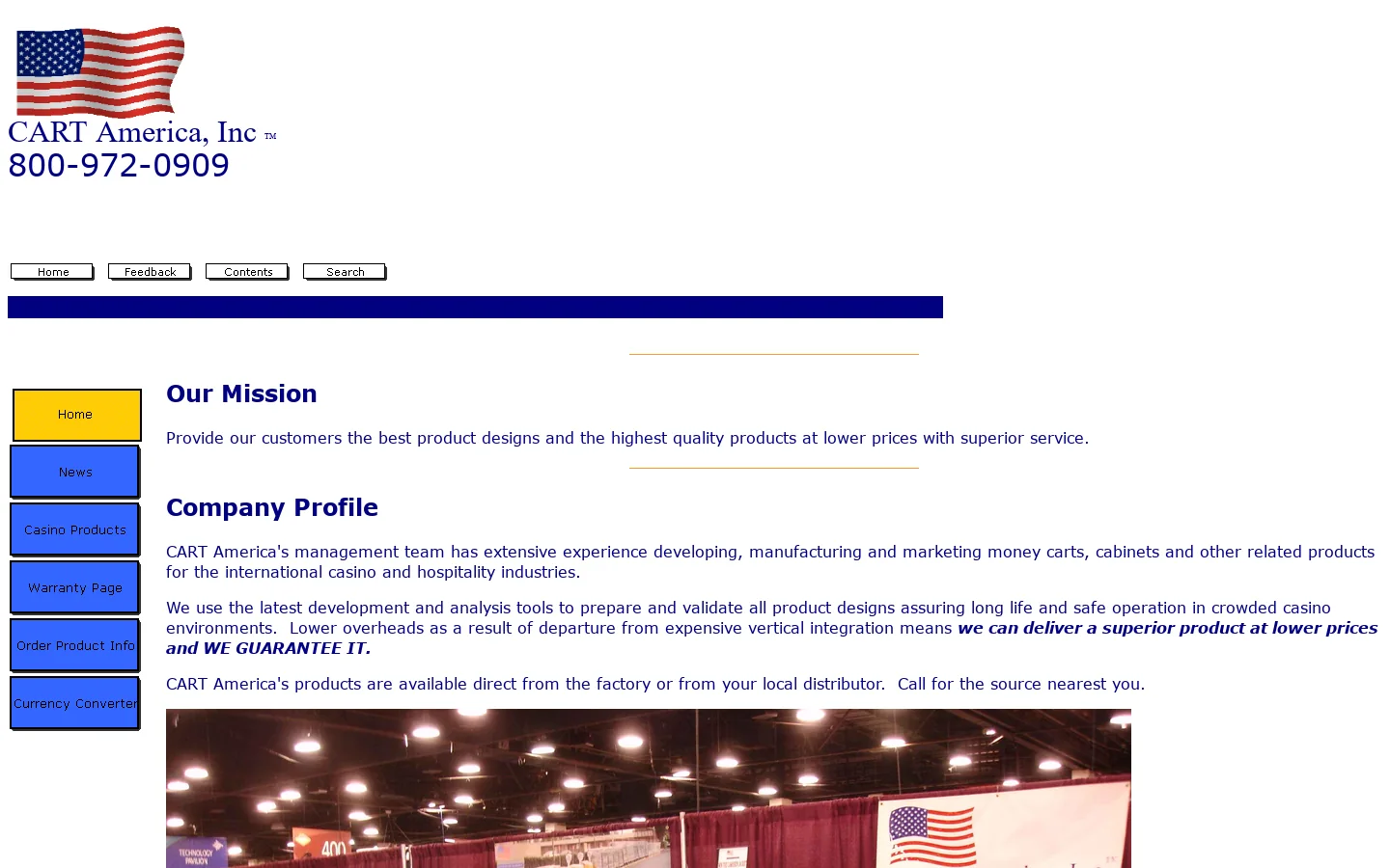 CART America, Inc. Money Carts and Cabinets Best Quality and Prices 首页截图