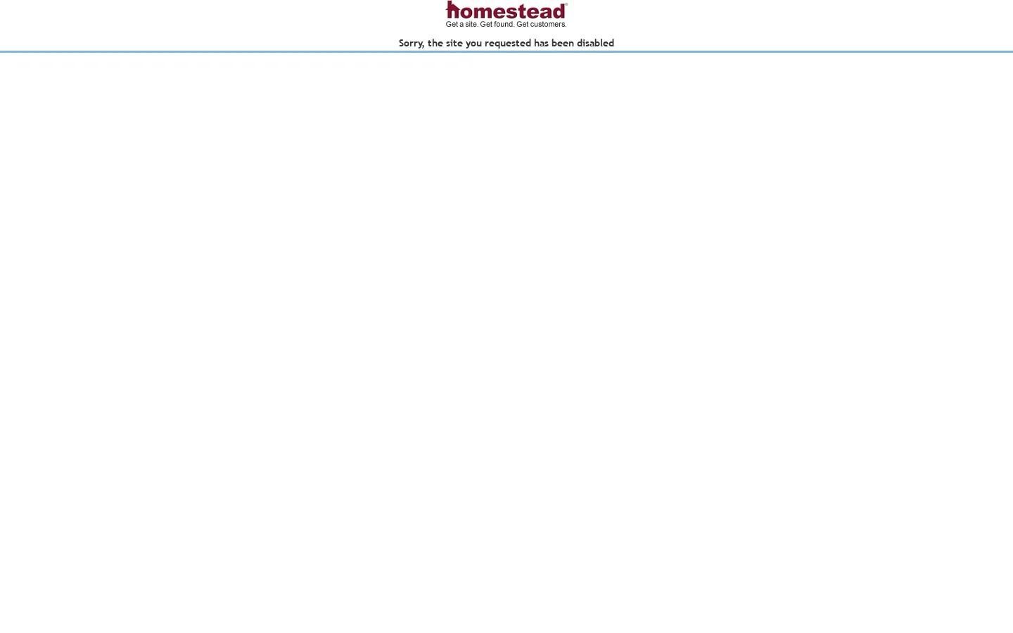 Website Disabled 首页截图