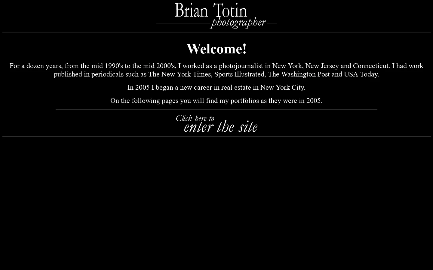 Brian Totin Photography 首页截图