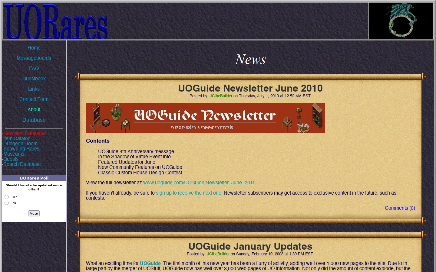 ::. UORares .:: 首页截图