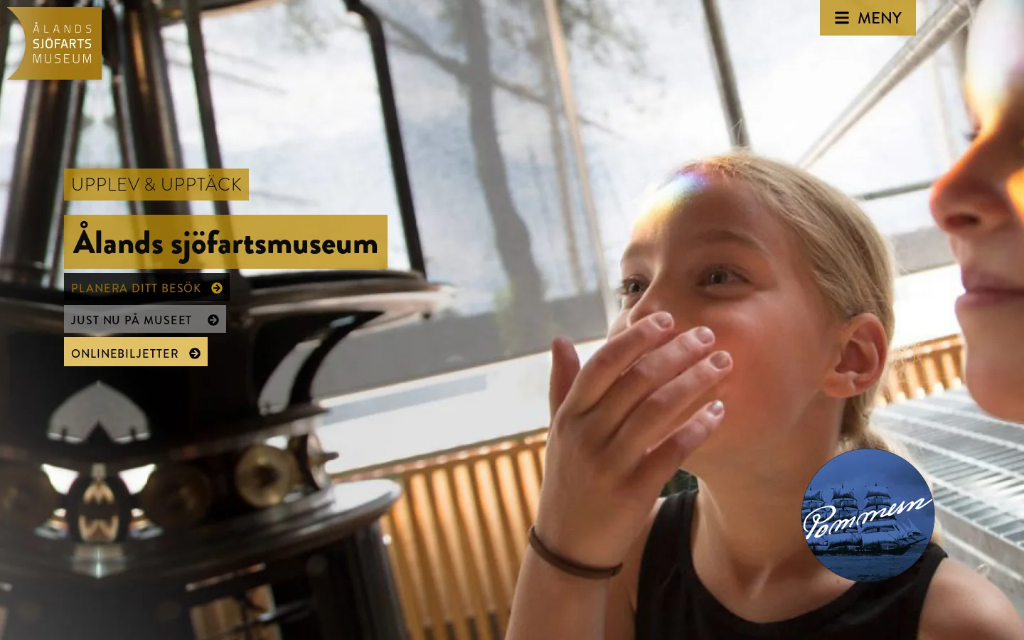 Ålands Sjöfartsmuseum 首页截图