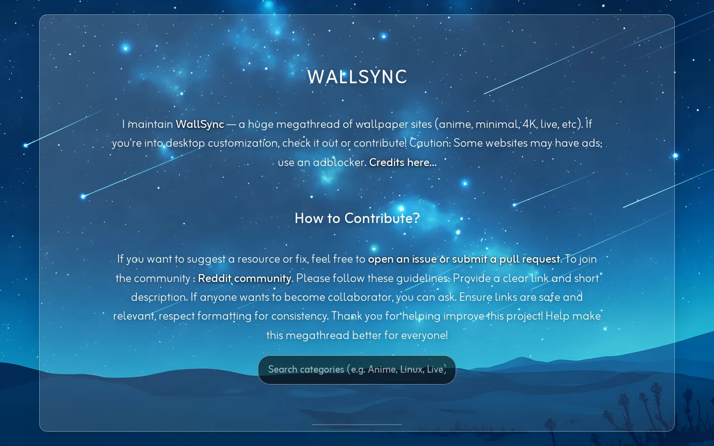 WallSync 首页截图