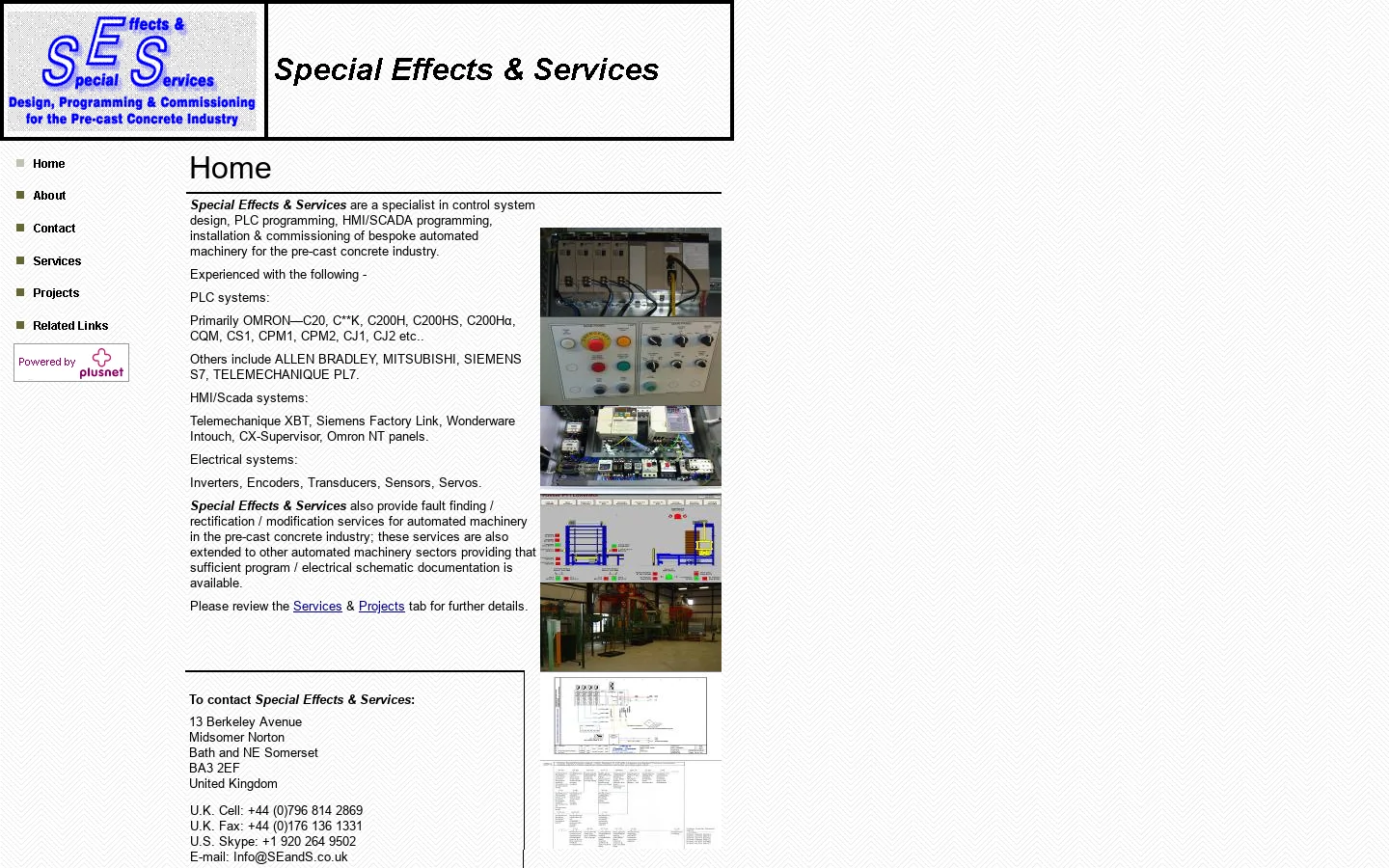 Special Effects & Services - Home 首页截图