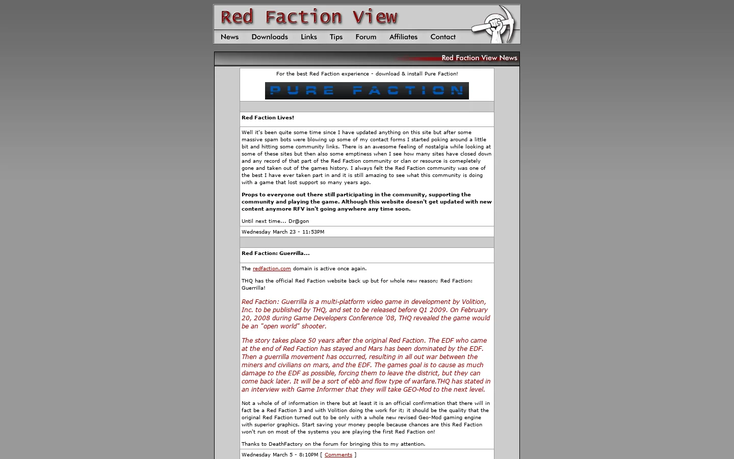 RFV-News 首页截图