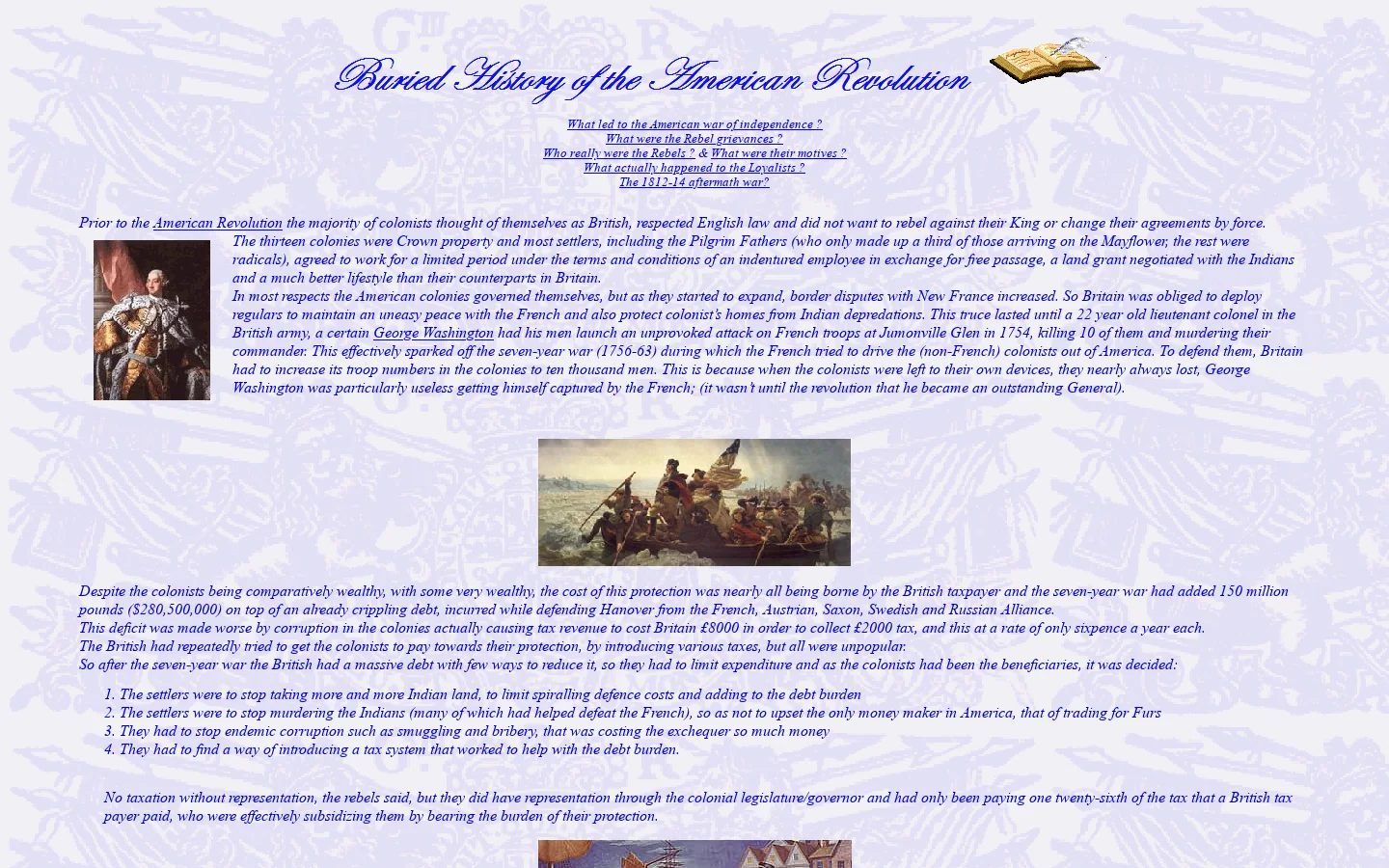 American Loyalists 首页截图