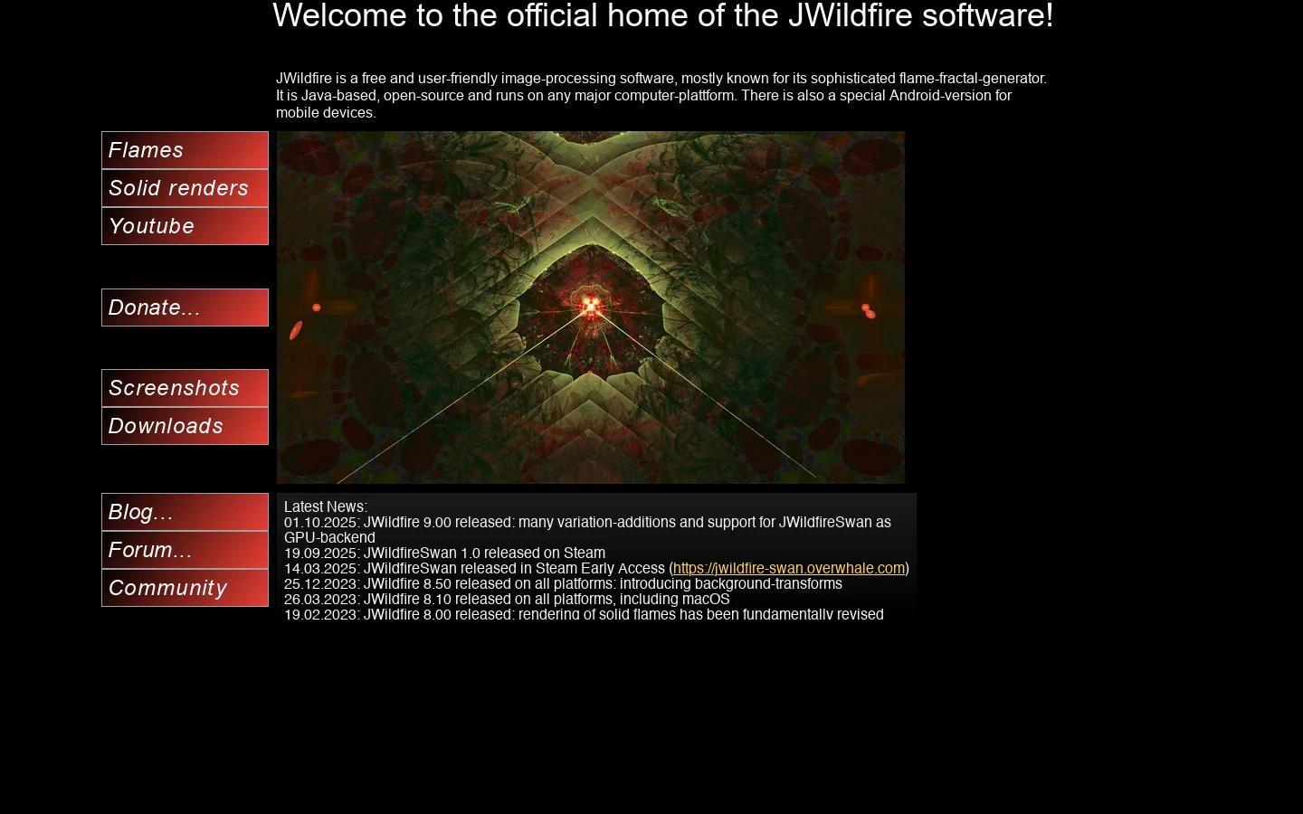 jwildfire.overwhale.com 首页截图
