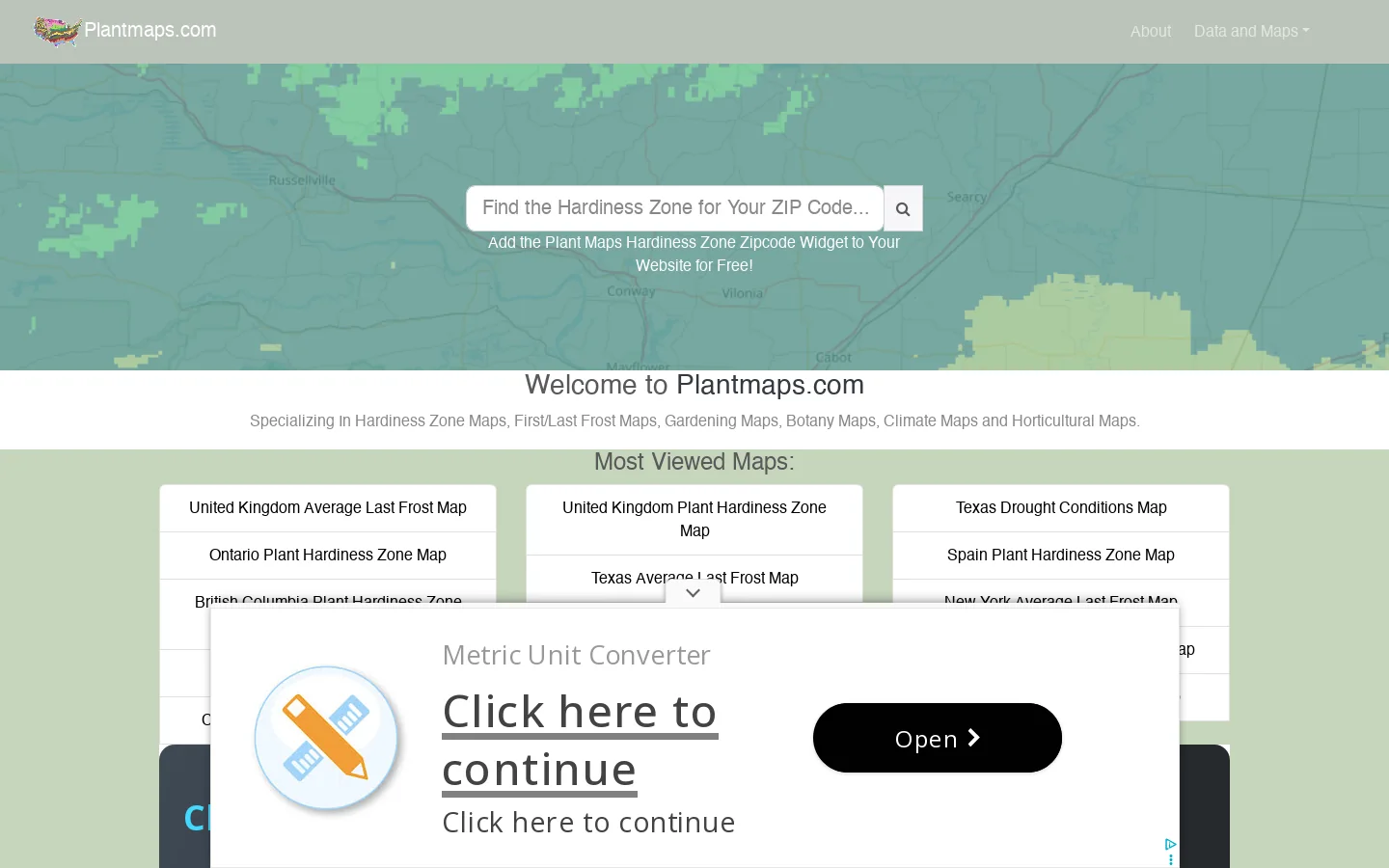 Plantmaps 首页截图
