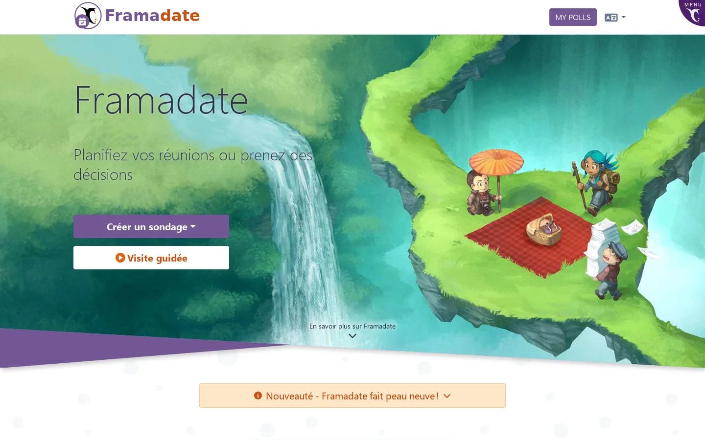 Framadate 首页截图