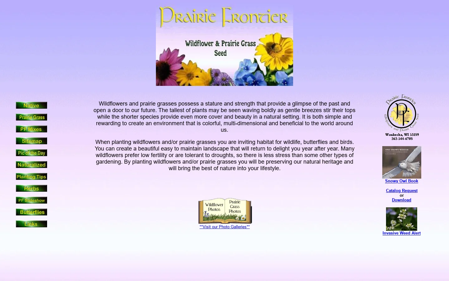 Wildflower and Prairie Grass Seed by Prairie Frontier 首页截图