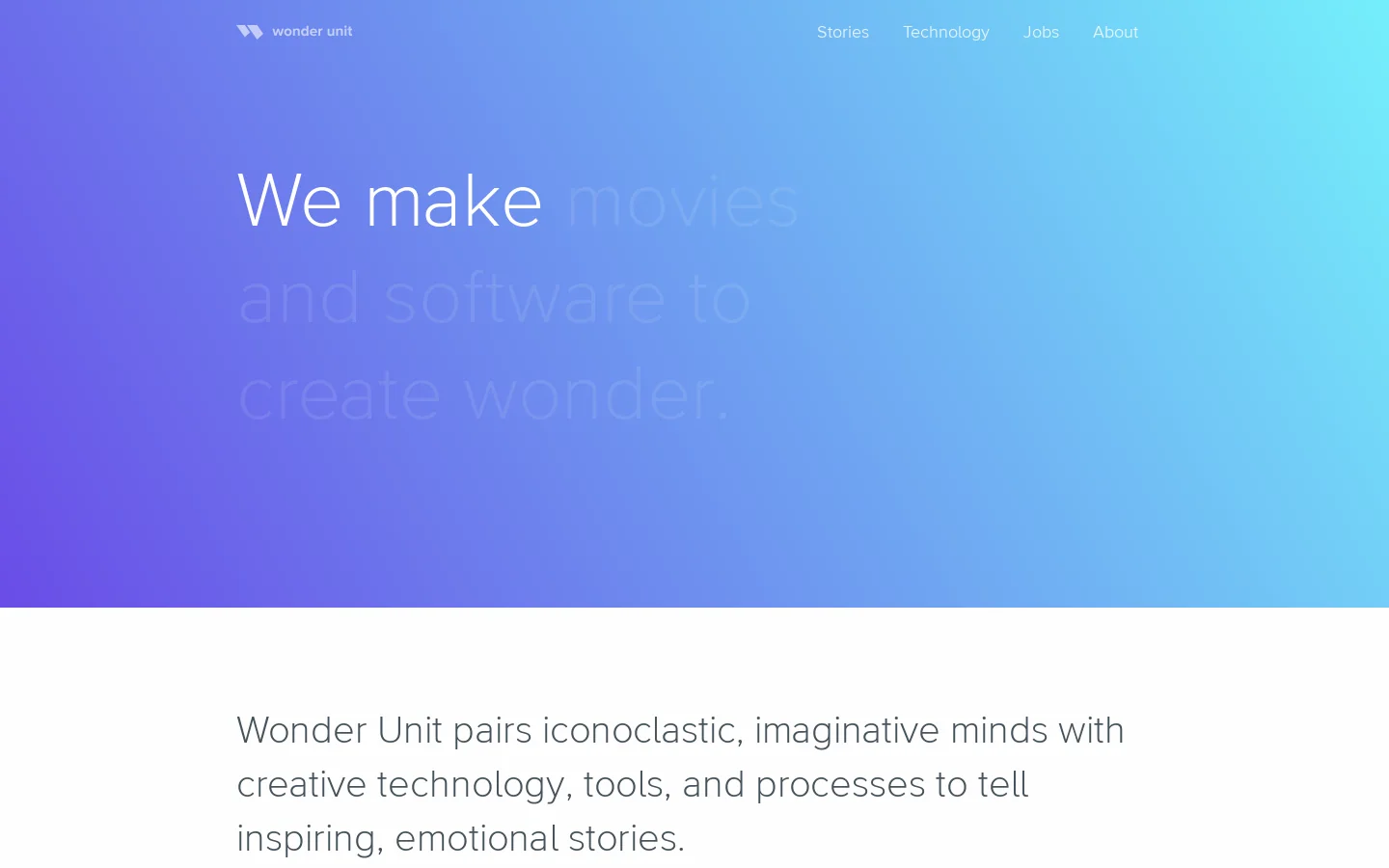 Wonder Unit 首页截图