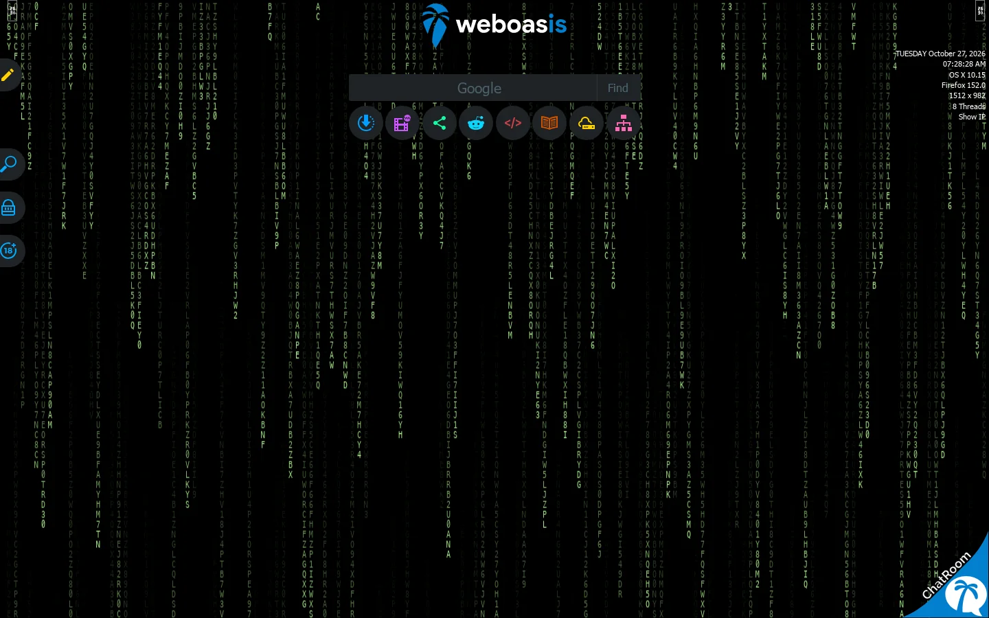 WebOas.is | WebOasis | Web Oasis | v2.0.0-PROTO9 首页截图