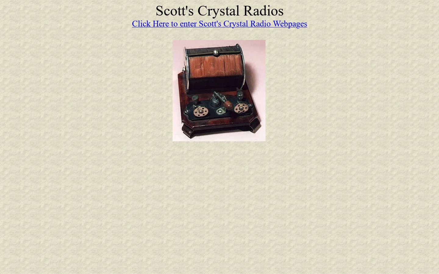 Scott's Crystal Radios and Vintage Antique Headphones 首页截图